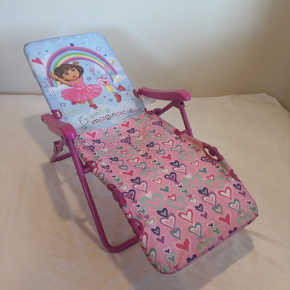 Vintage Y2K Nickelodeon Dora The Explorer Kids Folding Chair 2011